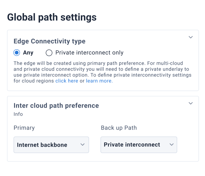 Controlled & reliable path selection