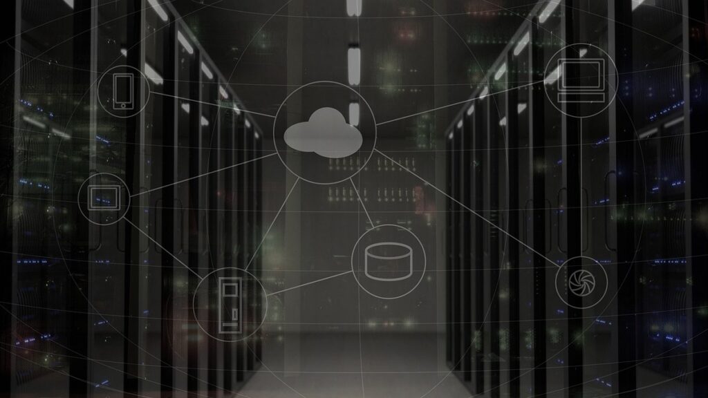 A cloud network from a data center